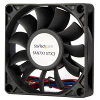 fan7x15tx3 StarTech.com Axial Fan, 12 V dc, dc Operation, 29.58cfm, 3.12W, 26mA Max, 2.8 x 2.8 x 0.6in