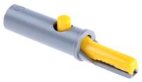 930126103 Hirschmann Test & Measurement Crocodile Clip, Brass Contact, 6A, Yellow