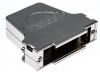 172704-0100 FCT from Molex FMK Series Die Cast Zinc D Sub Backshell, 25 Way, Strain Relief