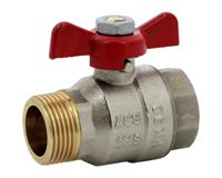 587006 Sferaco Nickel Plated Brass Ball Valve, Ball Valve, Threaded, BSP 1in, 30bar Operating Pressure