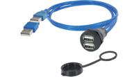 1310-1028-05 Encitech Connectors USB 2.0, Female USB A to , 3m