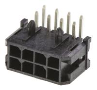 43045-0802 Molex Micro-Fit 3.0 Series Right Angle Through Hole PCB Header, 8 Contact(s), 3 mm Pitch, 2 Row, Shrouded
