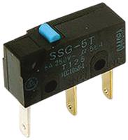 ssg-5t-5 Omron Pin Plunger Subminiature Micro Switch, Tab Terminal, 5 A @ 125 V ac, SPDT, IP40