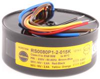 0080p1-2-015k Nuvotem Talema 230V ac, 2 x 15V ac Toroidal Transformer, 80VA 2 Output