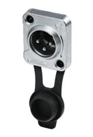 rrx3m-z-002-0 Re-An Products Socket Mount XLR Connector, Male, IP65, 3 Way