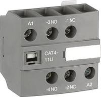 1sbn010151r1311-cat4-11u ABB Auxiliary Contact, 2 Contact, 1NC + 1NO, Front Mount CAT4