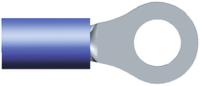 32960 TE Connectivity, PLASTI-GRIP Insulated Ring Terminal, M5 (#10) Stud Size, 1mm² to 2.6mm² Wire Size, Blue
