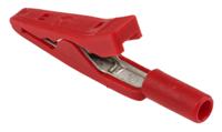 973584101 Hirschmann Test & Measurement Crocodile Clip 2 mm Connection, Brass, Bronze Contact, 8A, Red