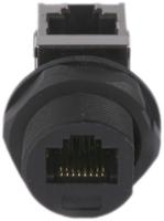 rj45f7rj90 Amphenol Socapex RJ45F7RJ Series Female RJ45 Connector, Panel Mount Right Angle