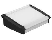 92865200hmt1-atph-1865-0200 Bopla Alu-Topline Series Black Aluminium Desktop Enclosure, Sloped Front, 200 x 181.2 x 68.2mm