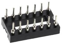 ar-14-hzl-tt ASSMANN WSW 2.54mm Pitch Vertical 14 Way, Through Hole Turned Pin Open Frame IC Dip Socket, 3A