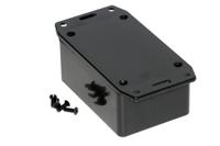 1591lsflbk Hammond 1591 Series Black ABS Enclosure, IP54, Flanged, Black Lid, 85 x 56 x 35mm