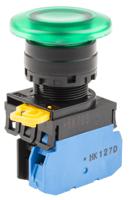 yw1l-m4e10q4g Idec YW Series Illuminated Push Button Complete Unit, Panel Mount, 22mm Cutout, SPST, IP65