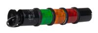 271-2232 RS PRO Amber, Green, Red Signal Tower, 3 Lights, 24V, Screw Mount