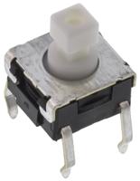 b3w-1050 Plunger Tactile Switch, SPST 50 mA @ 24 V dc 3.9mm Through Hole