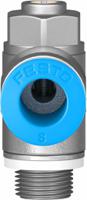 grla-18-qs-8-d Festo GRLA Series Tube Exhaust Valve, 8mm Tube Inlet Port x G 1/8 Male Outlet Port, 193145