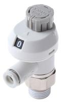 as3201fs-03-06 SMC AS3201FS Series Threaded Speed Controller, R 3/8 Male Inlet Port x 6mm Tube Outlet Port