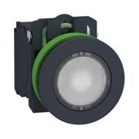 xb5fw31g5 Schneider Electric Harmony Series Illuminated Push Button Complete Unit, Panel Mount, 30mm Cutout, SPDT