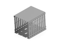 1set411023r0000 PVC Cable Trunking Accessory, 80 x 80mm