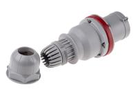 2136336 Scame IP44 Red Cable Mount 3P + E Industrial Power Plug, Rated At 63A, 415 V