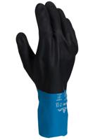 bstchms Showa Chem Master Black Cotton Flock Cotton Work Gloves, Size 10