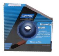 63642531796 Norton P320 Grit Very Fine Sandpaper Roll, 25m x 25mm