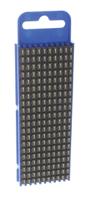 561-02611-wic2-1-pa66-bn HellermannTyton WIC2 Snap On Cable Markers, Brown, Pre-printed "1", 2.8 → 3.8mm Cable, 561-02611 WIC2-1-PA66-BN