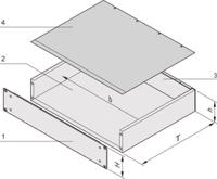 20860-127 nVent SCHROFF 2U Steel Rack Mount Chassis, 340mm Depth