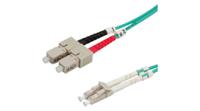 21158711 FO Cable 50/125ym OM3 cyan LC-SC, 1m