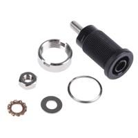 seb-6445-ni-sw Schutzinger Black Female Banana Socket, 4 mm Connector, Screw Termination, 32A, 1000V, Nickel Plating
