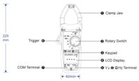296-514 RS PRO Clamp Meter, 1000A dc, Max Current 1000A ac CAT II 1000V With UKAS Calibration