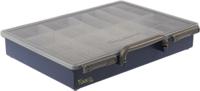 136228 Raaco 17 Cell Grey, Transparent PP Compartment Box, 57mm x 340mm x 265mm