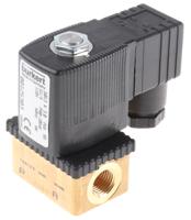 125303 Burkert Solenoid Valve , 2 Port, NC, 110 V ac 6.35 mm, 6.35 mm