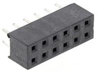 m22-7140642 HARWIN Straight Through Hole Mount PCB Socket, 12-Contact, 2-Row, 2mm Pitch, Solder Termination