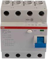 2csf204101r1250-f204a-25003 ABB F200 RCCB, 25A, 4 Pole, 30mA, Type A