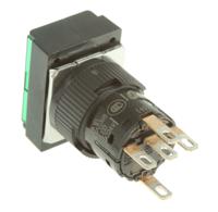 xb6edw3b1p Schneider Electric Harmony XB6E Series Illuminated Push Button, Spring Return, Panel Mount, 16mm Cutout, SPDT, Green