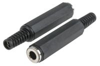 392-598 RS PRO Jack Connector 6.35 mm Cable Mount Stereo Socket, 3Pole