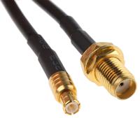 cba-smaf-mcxm RF Solutions CBA Series Female SMA to Male MCX, 200 mm 50 Ω