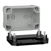 nsytbs1397t Schneider Electric PanelSeT Series Grey ABS General Purpose Enclosure, IP66, IK07, Flanged, Transparent Lid, 138 x 93 x