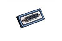 hdb-15pffp-sl8001 Amphenol Industrial HDB 15 Way Threaded Mount D-sub Connector Socket, 2.29mm Pitch, with Screw Thread