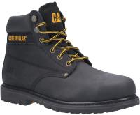 p724621 CAT P724621 Black Steel Toe Capped Unisex Safety Boots, UK 11, EU 45