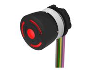 84-63312b40 EAO 84-6331 Series Maintained Illuminated Emergency Stop Push Button, Panel Mount, 22.3mm Cutout, 1 NC / 1 NO, IP65,