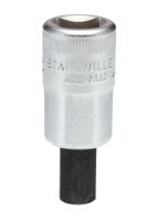03050012 STAHLWILLE 1/2 in Drive Bit Socket, Hex Bit, 12mm, 60 mm Overall Length
