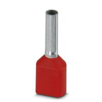 3200810 Eaton Insulated Crimp Bootlace Ferrule, 8mm Pin Length, 2.05mm Pin Diameter, Red