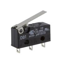 db1c-a1lb ZF Short Lever Micro Switch, Solder Terminal, 6 A @ 250 V ac, SPDT, IP50