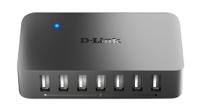 hw-g1-dub-h7e D-Link 7 Port USB 2.0 USB A  Hub, Adapter Powered, 99 x 57 x 25mm