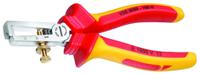 vde-8098-160-h Gedore VDE 8098 H Series Stripping Pliers Wire Stripper, 0.8mm Min, 6.0mm Max, 160 mm Overall