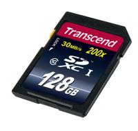 ts128gsdxc10 Transcend 128 GB SDXC SD Card, Class 10