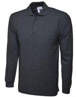 uc113ch-s Uneek UC113 Charcoal Cotton, Polyester Polo Shirt, UK- S, EUR- S
