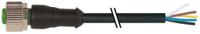 7000-12241-6150500 Murrelektronik Limited Female 5 way M12 to Connector Cable, 5 m